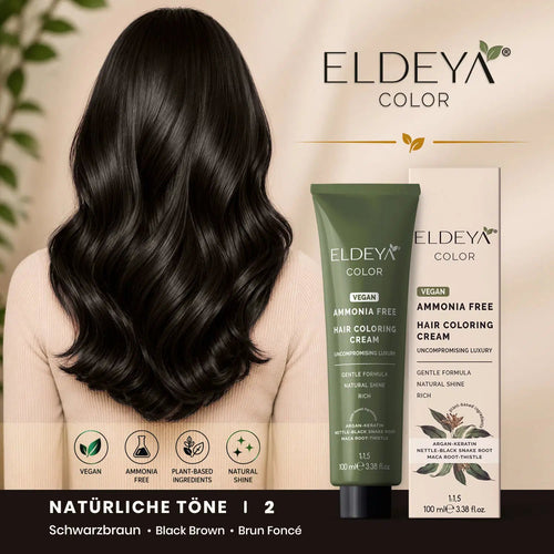 ELDEYA Haarfarbe 2 Schwarzbraun - ELDEYAELDEYA Haarfarbe 2 Schwarzbraun2 Schwarzbraun