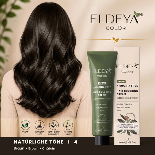 ELDEYA Haarfarbe 4 Braun - ELDEYAELDEYA Haarfarbe 4 Braun4 Braqun