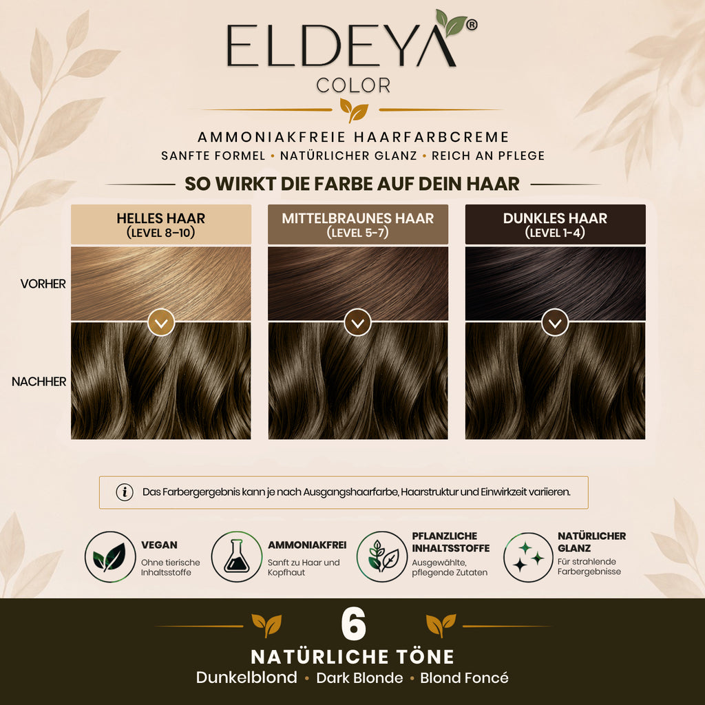 ELDEYA Haarfarbe 6 Dunkelblond