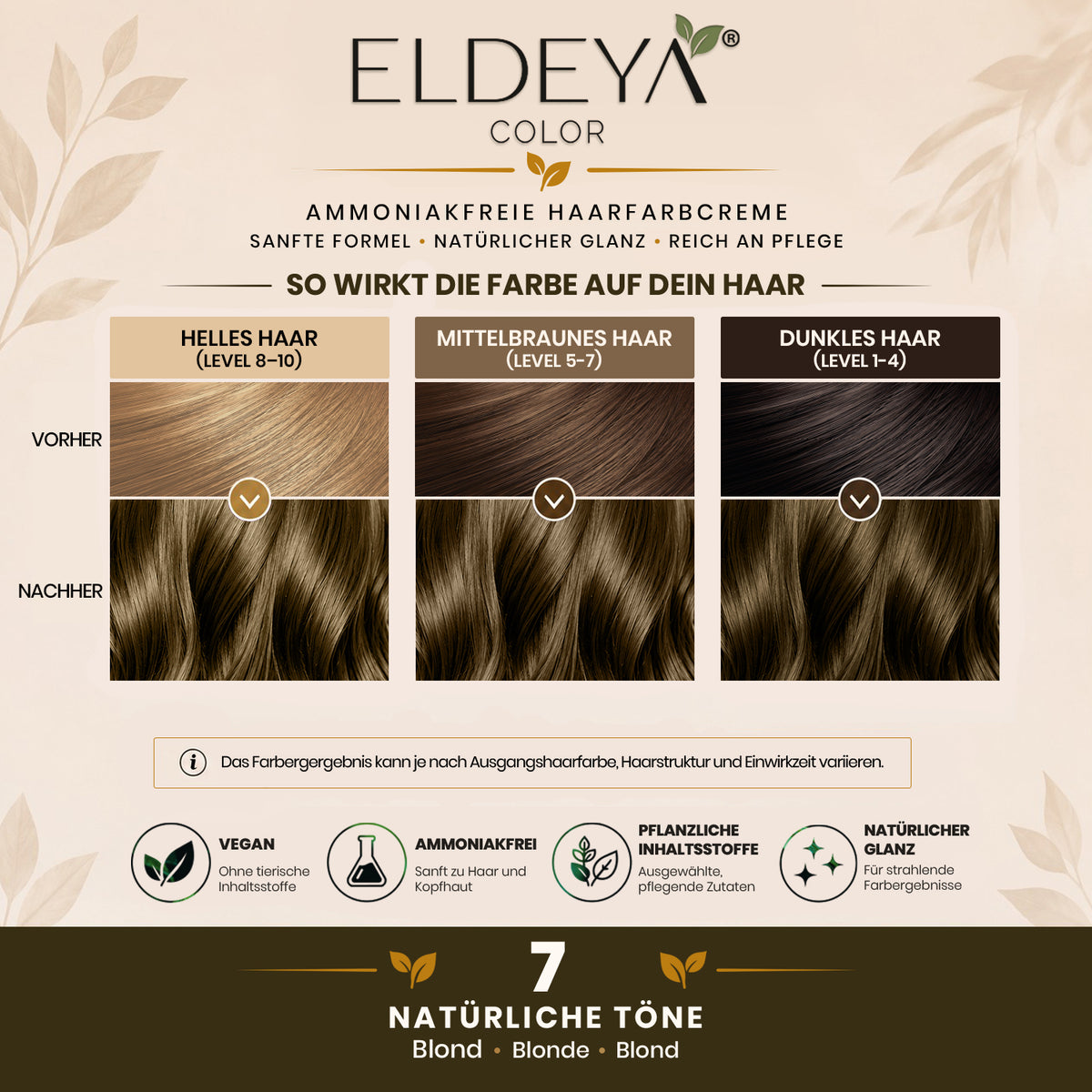 ELDEYA Haarfarbe 7 Blond