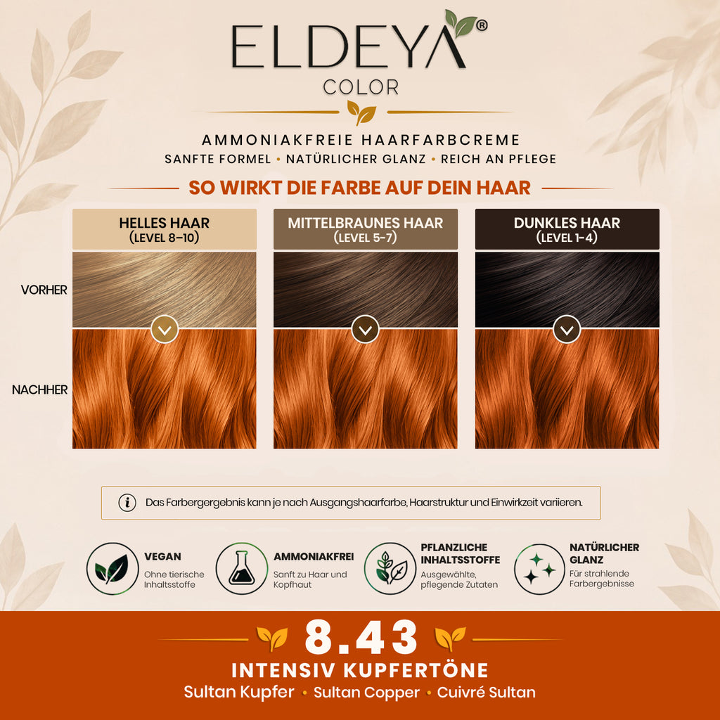 ELDEYA Coloration 8.43 Cuivre Sultan